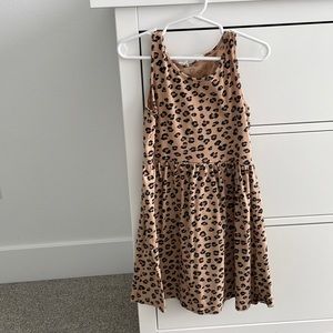 Girls summer Cheetah print sleeveless dress